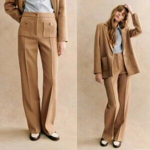 Sezane Dan Trousers - camel size 2/34